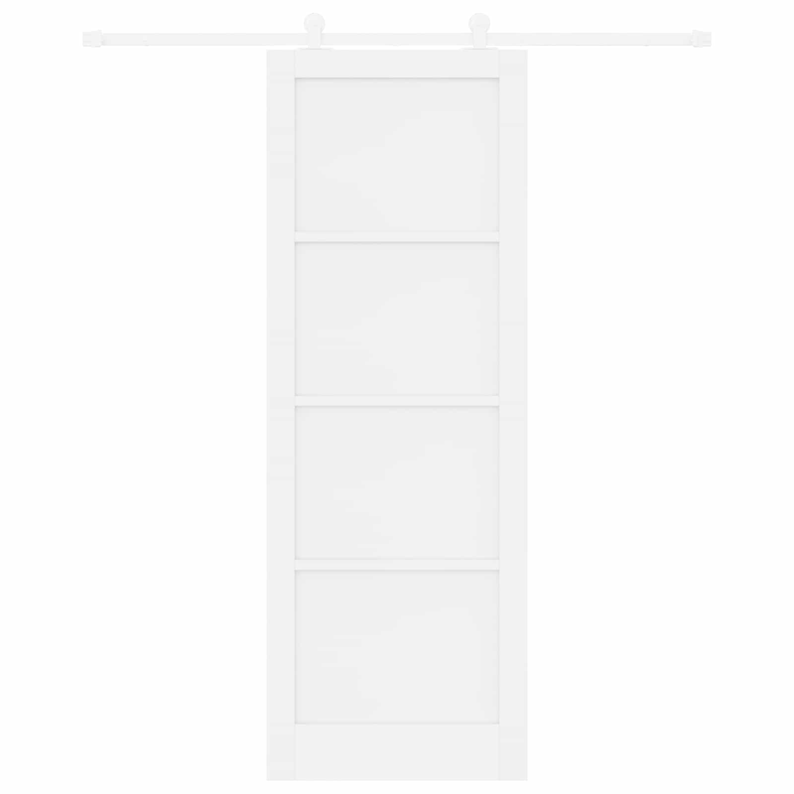 Schiebetür Natürlich und Schwarz 61 x 198,5 cm