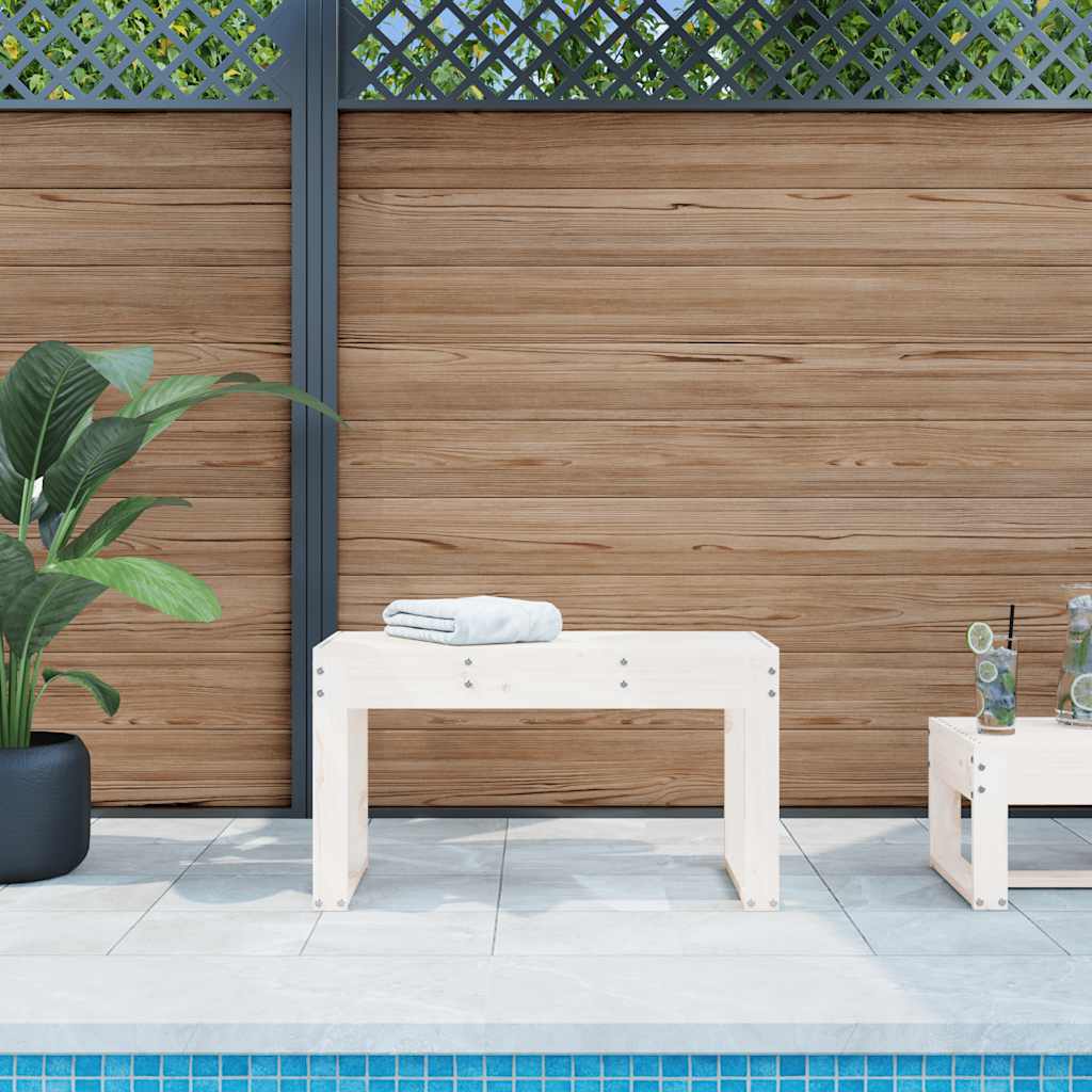 Gartenbank 80x38x45 cm Massivholz Kiefer