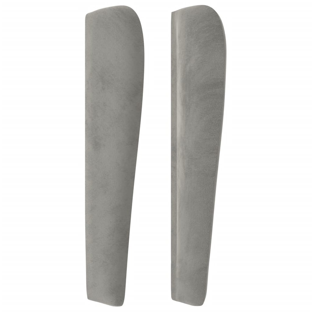 Kopfteil mit Ohren Dunkelblau 93x23x78/88 cm Samt