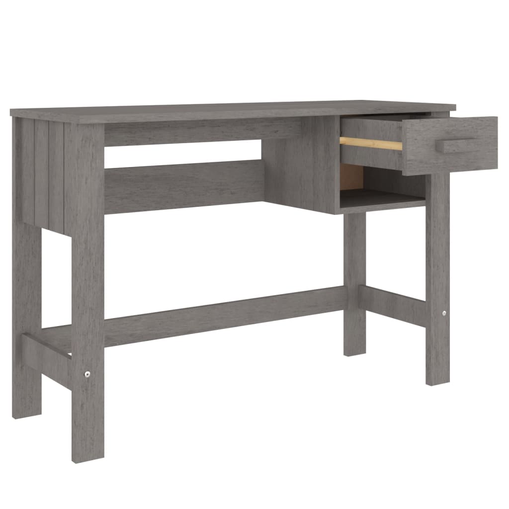 Schreibtisch HAMAR Honigbraun 110x40x75 cm Massivholz Kiefer