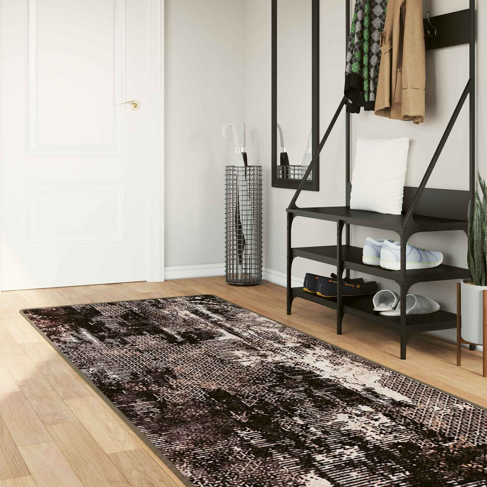 Teppich Waschbar Mehrfarbig 160x230 cm
