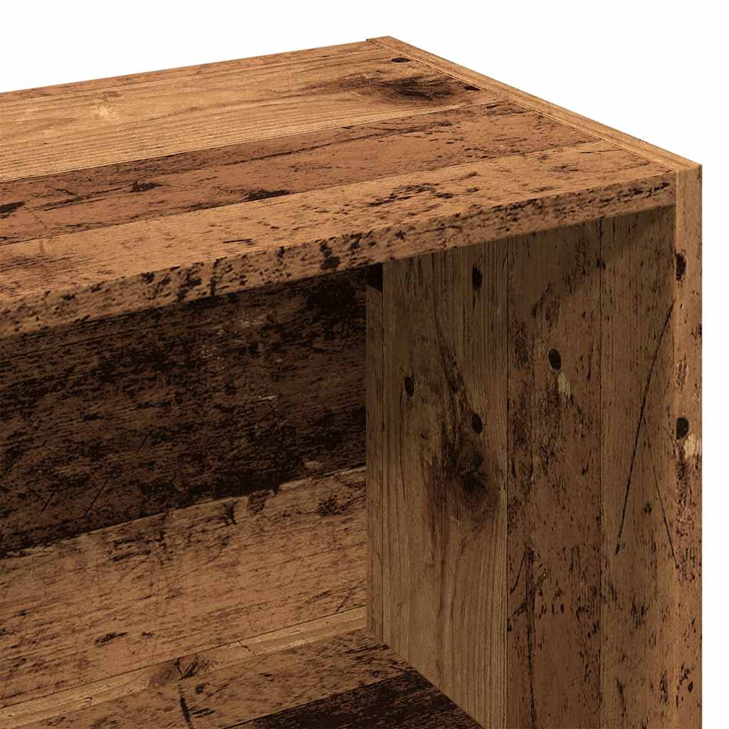 Bücherregal Weiß 98x30x98 cm Holzwerkstoff
