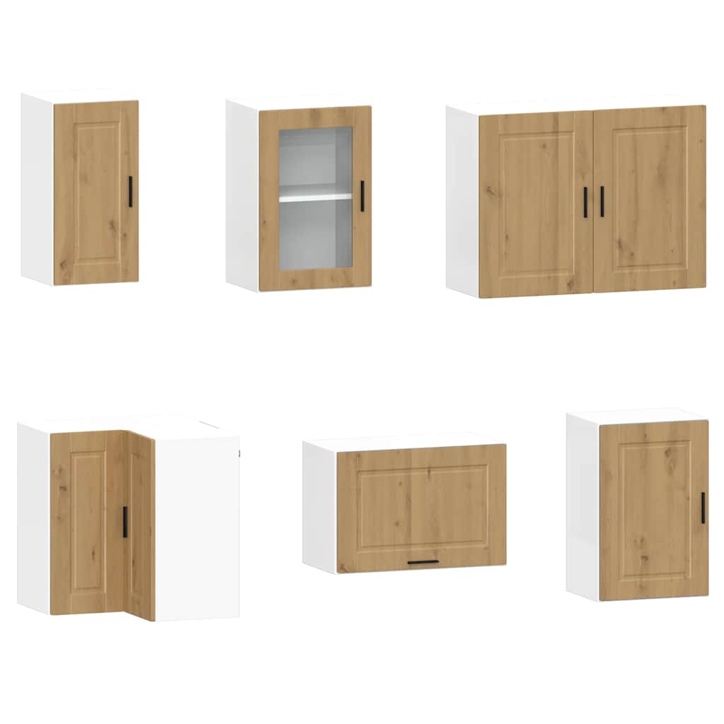 11-tlg. Küchenschrank-Set Porto Weiß Holzwerkstoff