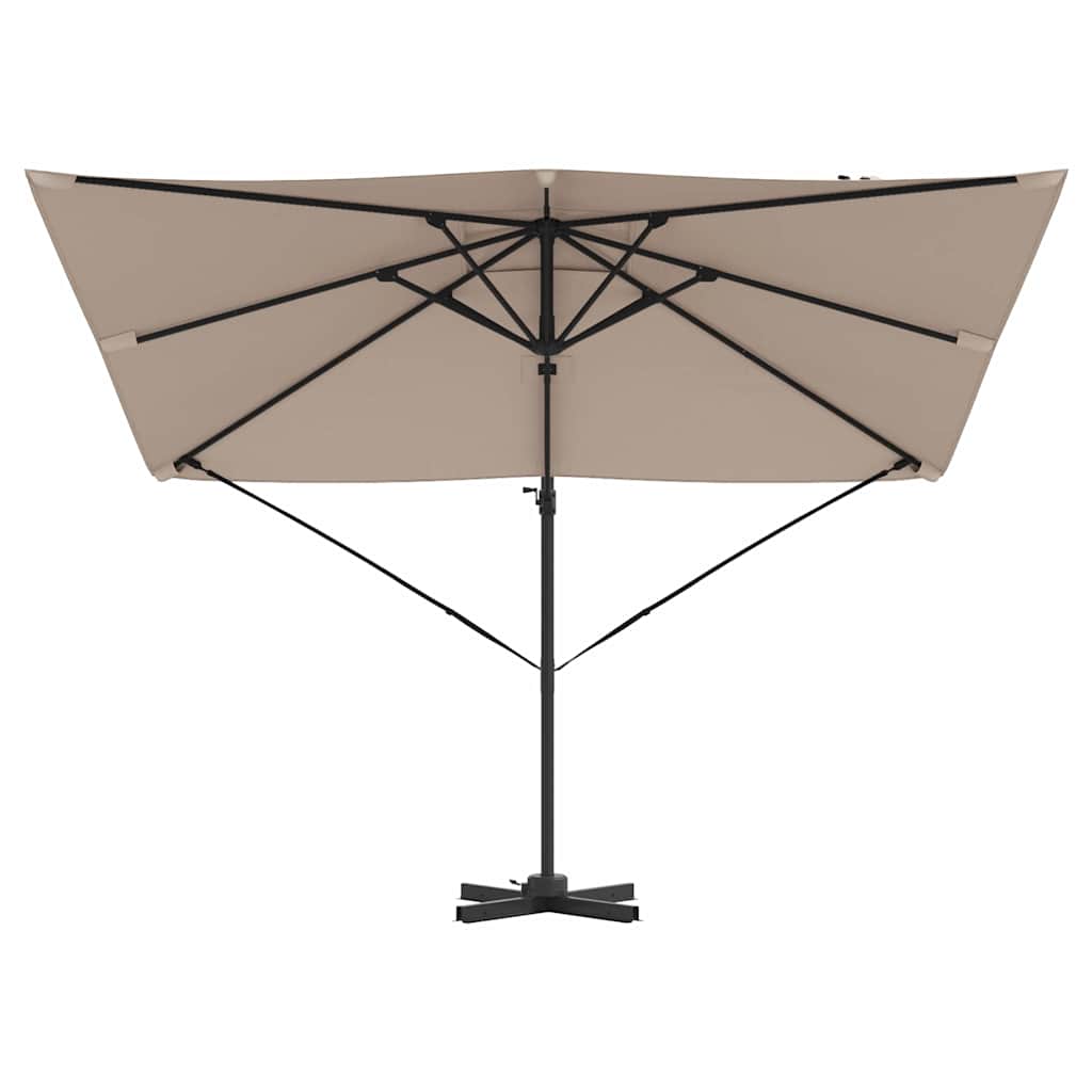 Roma Parasol Beige 286 x 284 x 265 cm Aluminium und Polyester
