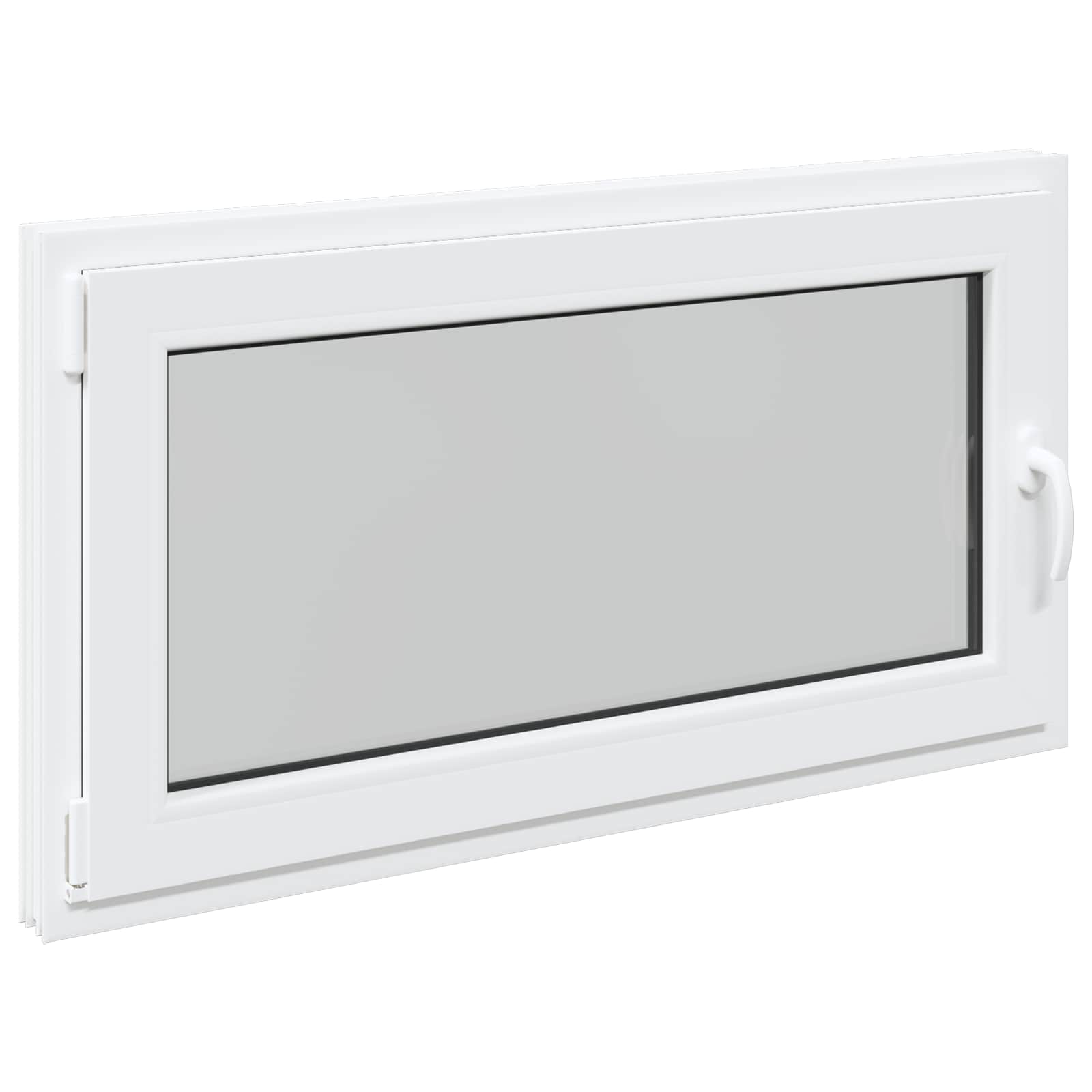 Kellerfenster RISOR 50 x 50 cm PVC und Glas Weiß