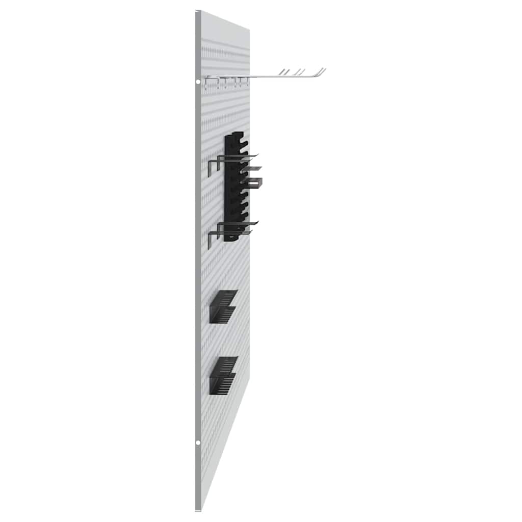 Werkzeugwandpaneel 2 pcs Grau 100 x 1 x 60 cm