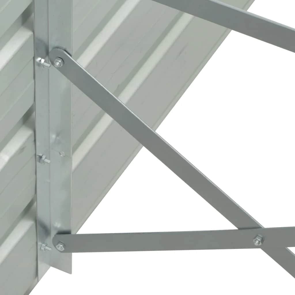 Hochbeet 160 x 80 x 77 cm Verzinkter Stahl Grau