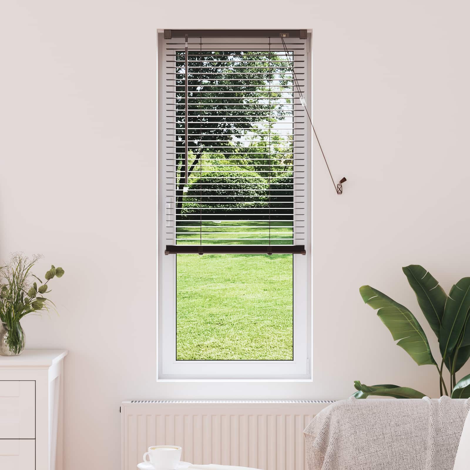 Jalousie Silber Grau 150 x 40 cm 25 mm PVC