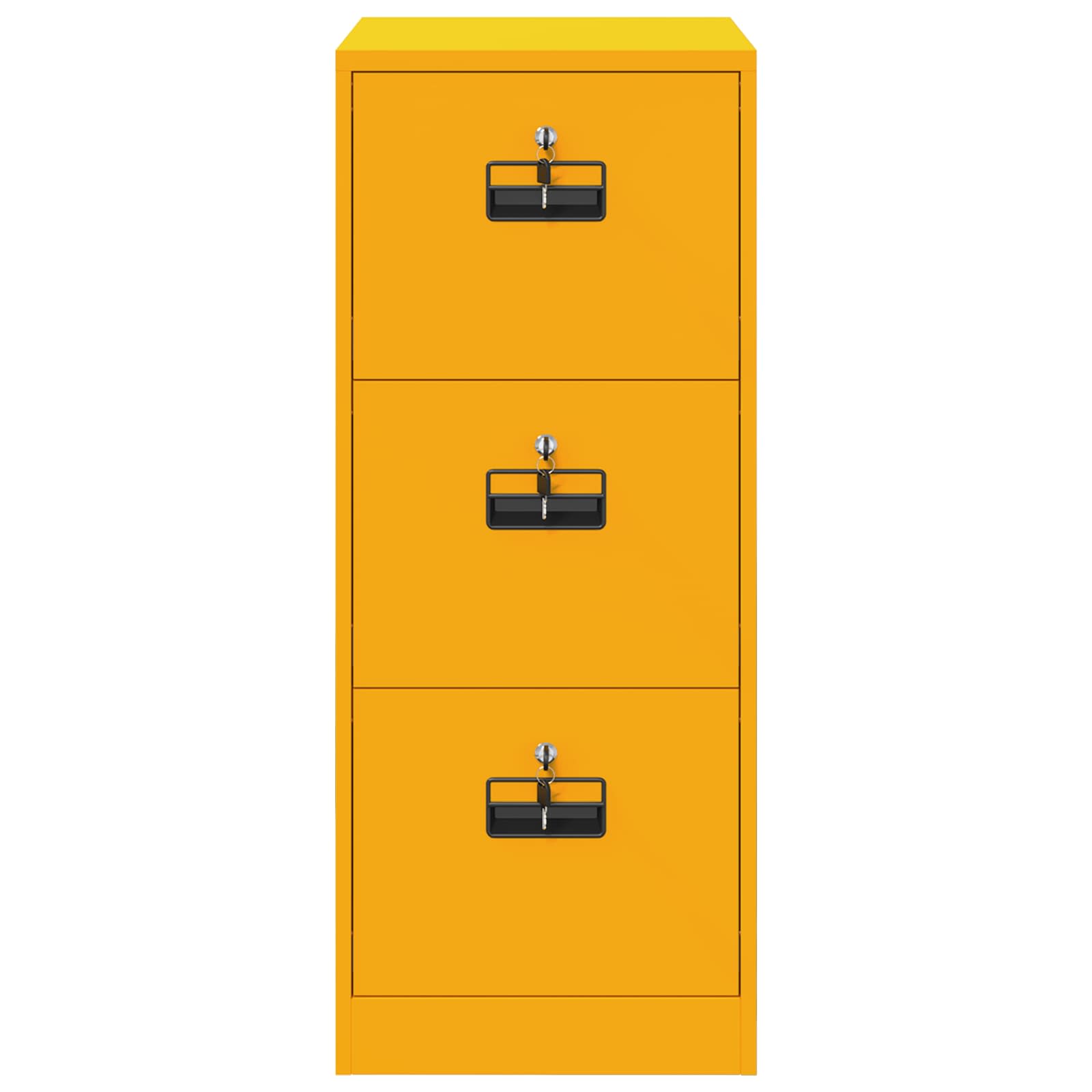 Aktenschrank 2 pcs Schwarz 44 x 50 x 139 cm Kaltgewalzter Stahl