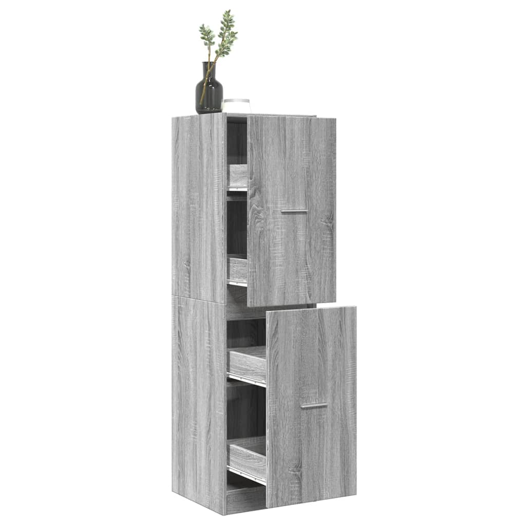 Apothekerschrank Weiß 30 x 41 x 174,5 cm Holzwerkstoff