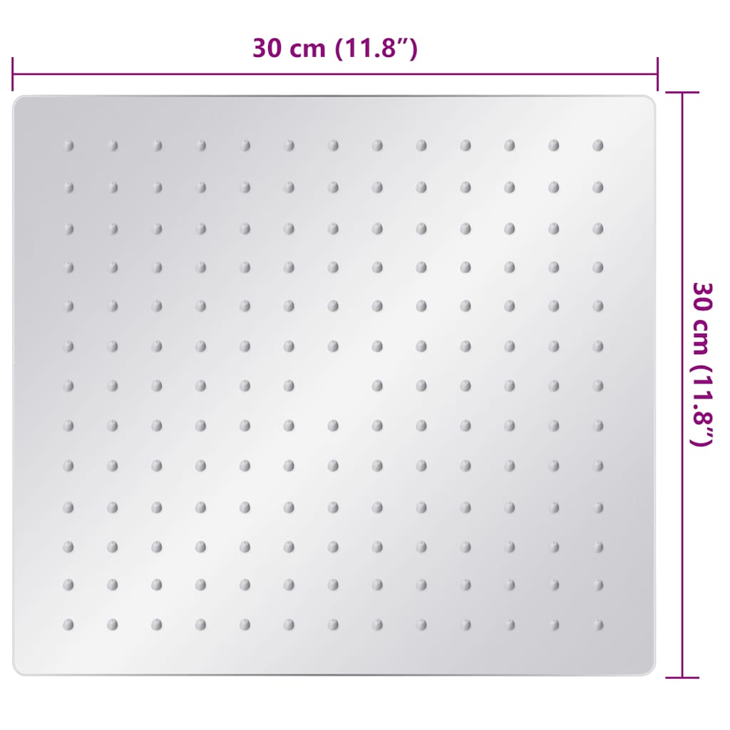 Regenbrause Edelstahl 304 30 cm Rund