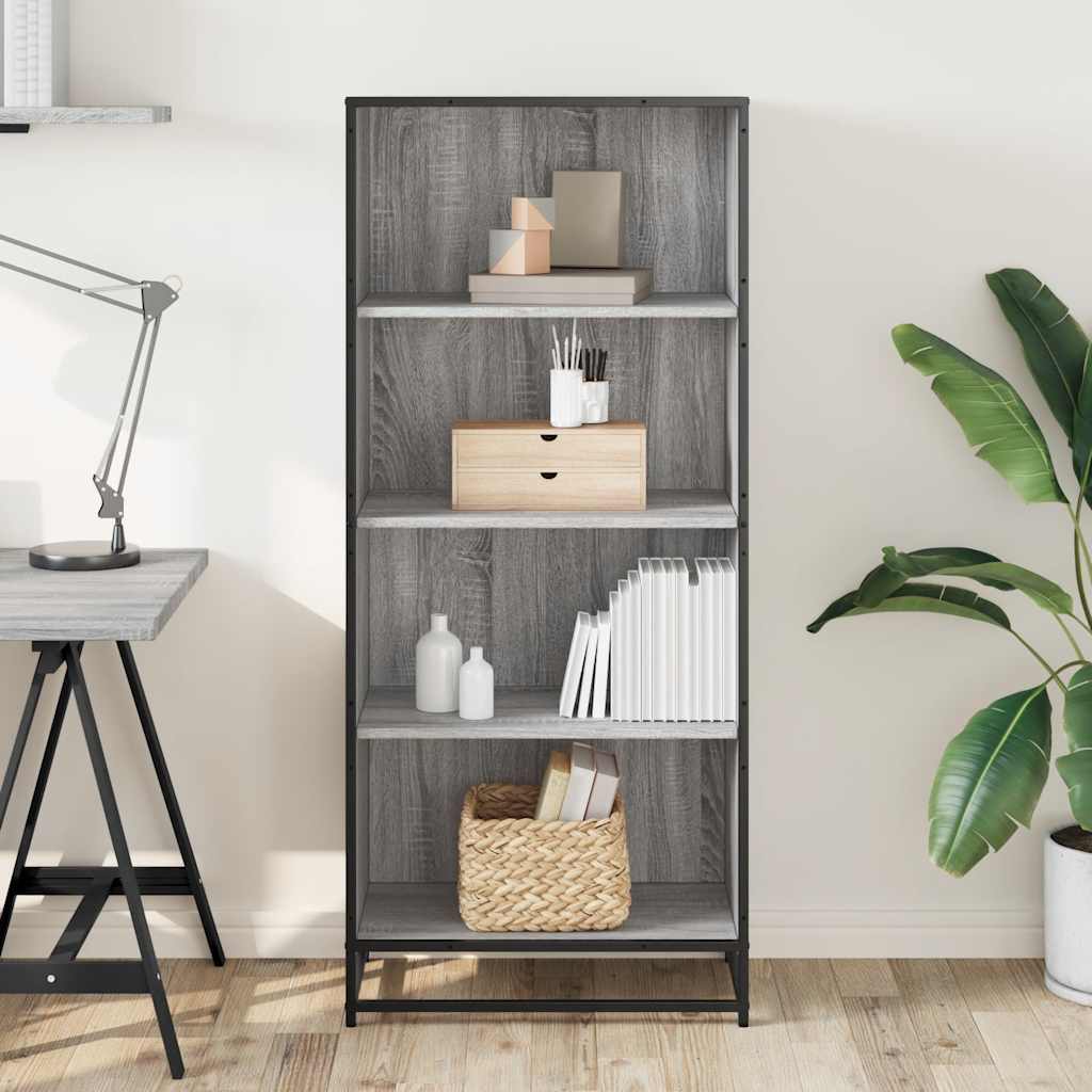 Bücherregal Schwarz 60x35x139 cm Holzwerkstoff
