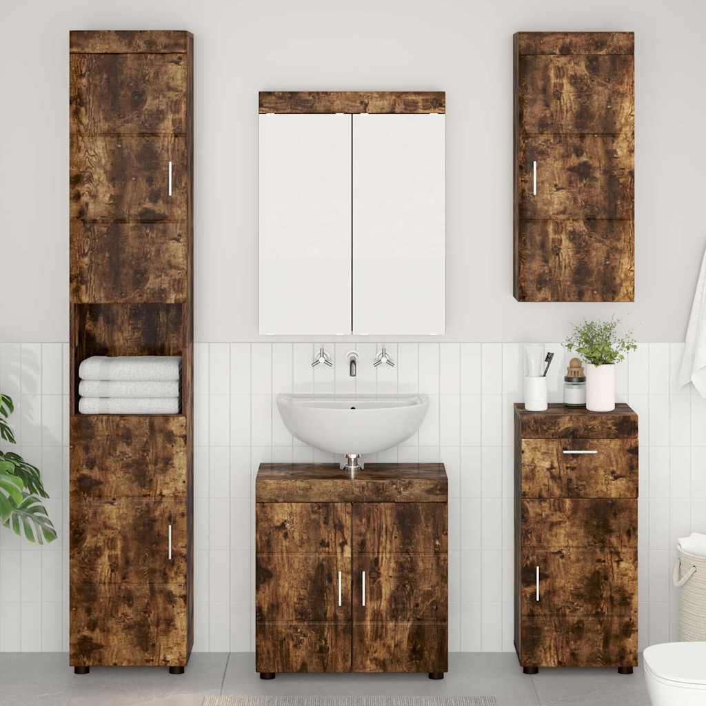 Badezimmermöbel-Set TULUM 2 pcs Weiß 60 x 34 x 63 cm
