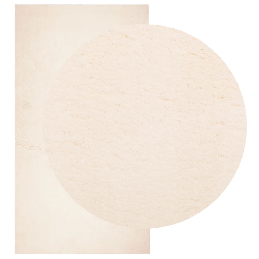 Teppich HUARTE Kurzflor Weich und Waschbar Anthrazit 60x110 cm