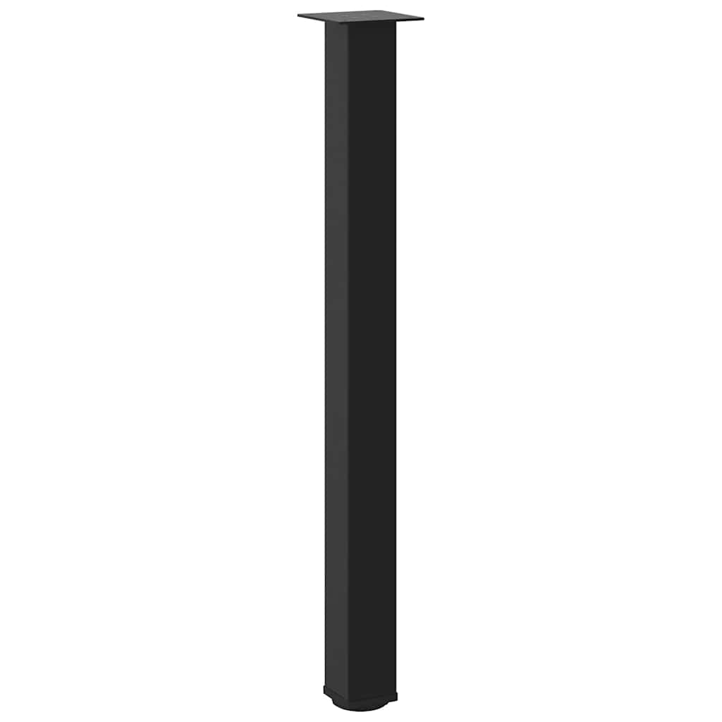 Bartischbeine 4 Stk. Schwarz 100-102 cm Stahl