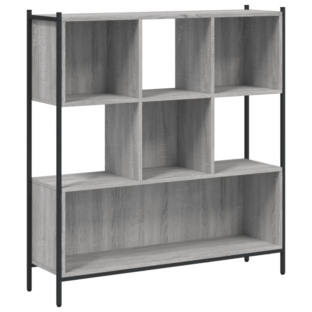 Bücherregal Räuchereiche 102x28x172 cm Holzwerkstoff