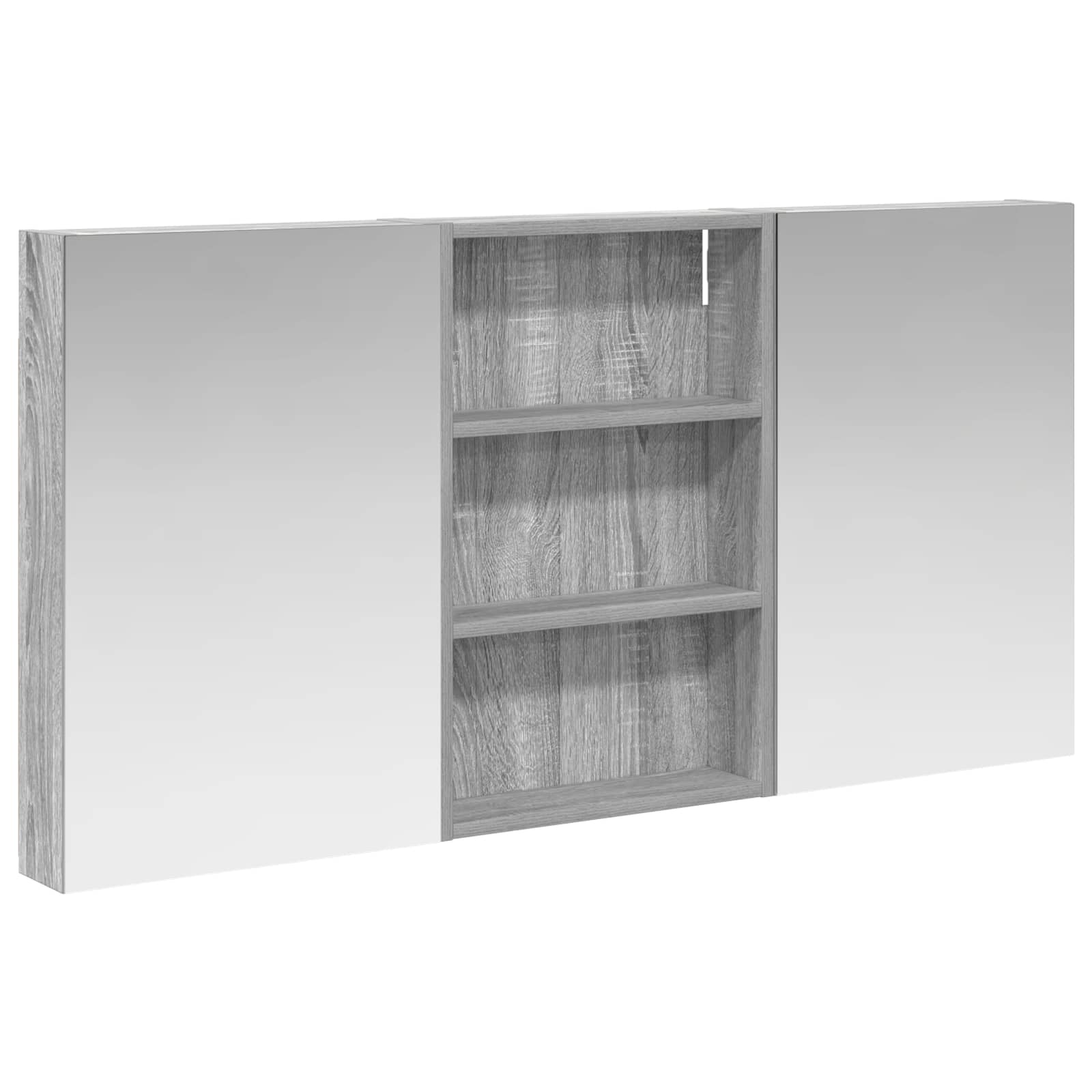 Badezimmerschrank-Set 3 pcs 80 x 10,5 x 50 cm Holzwerkstoff