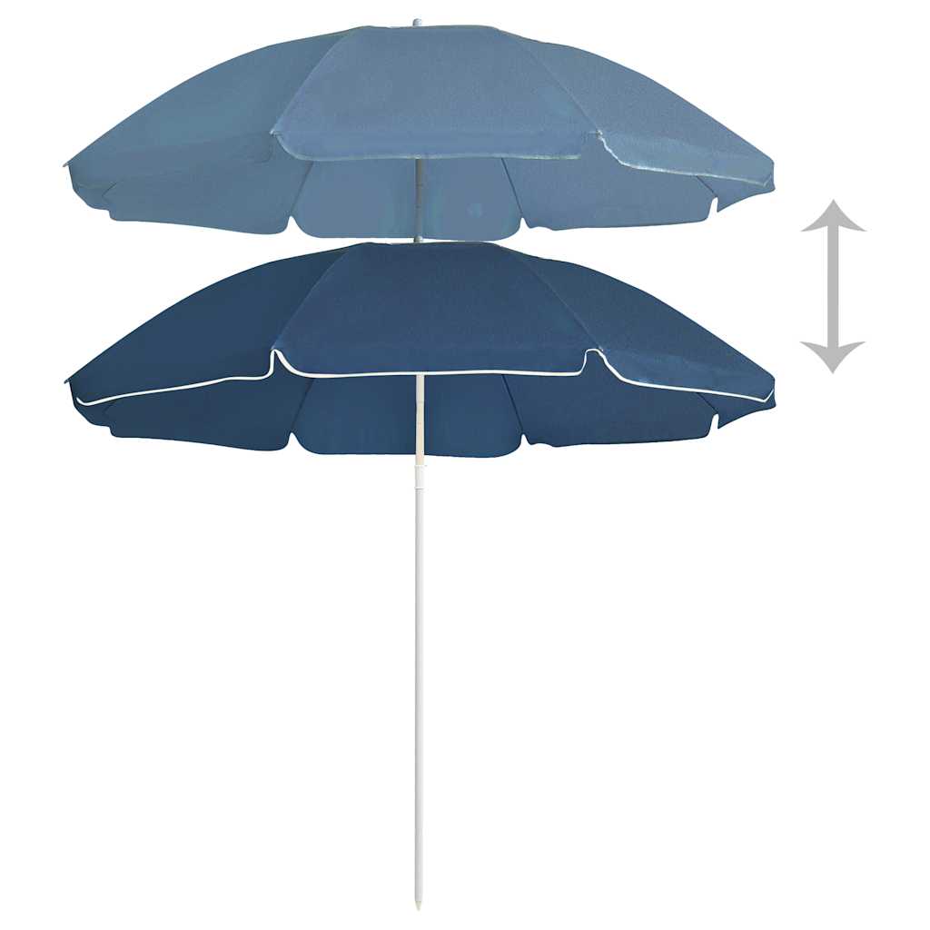 Sonnenschirm mit Stahlmast Sandfarbe 180 cm