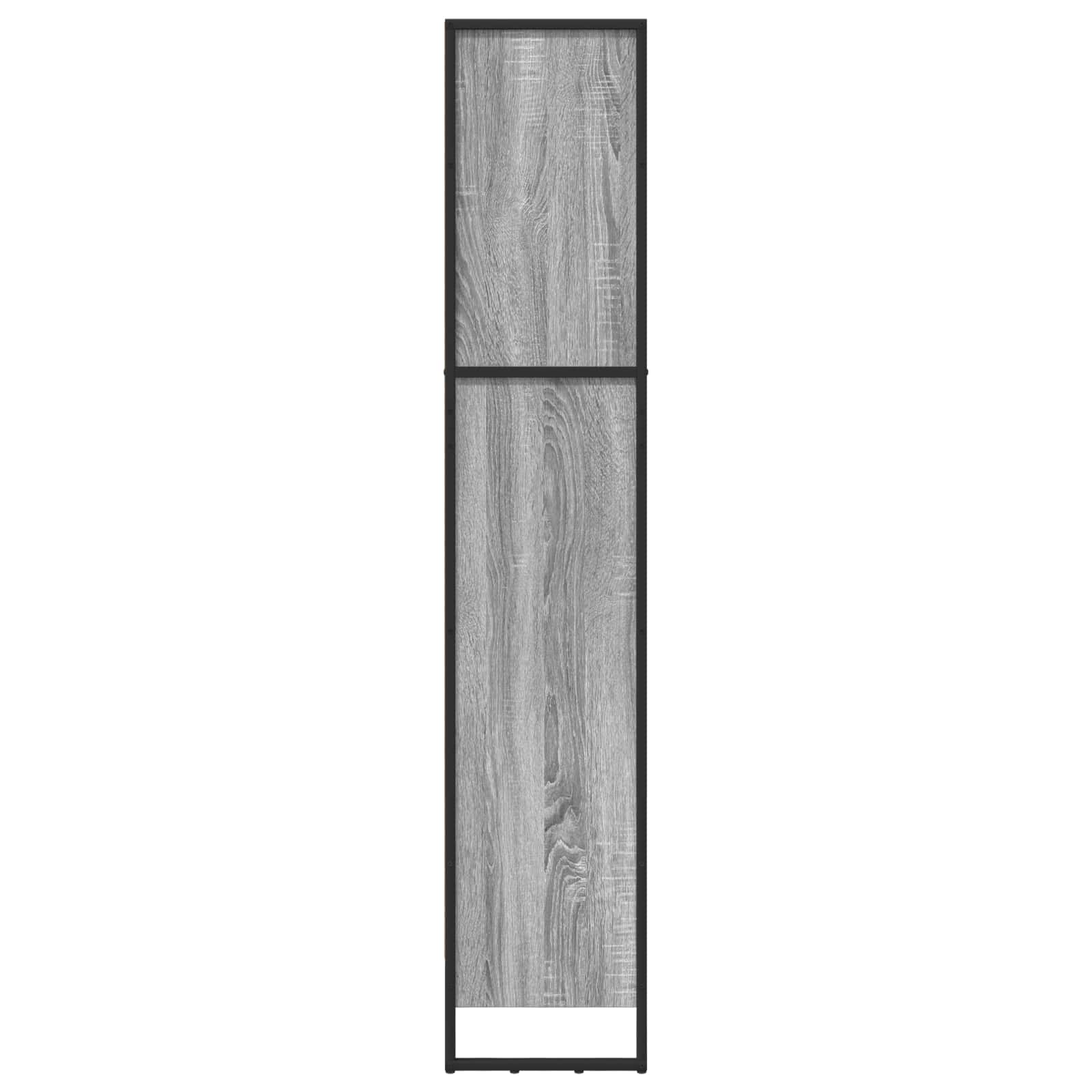 Bücherregal 2 pcs Schwarz Eichen-Optik 60 x 30 x 189,5 cm