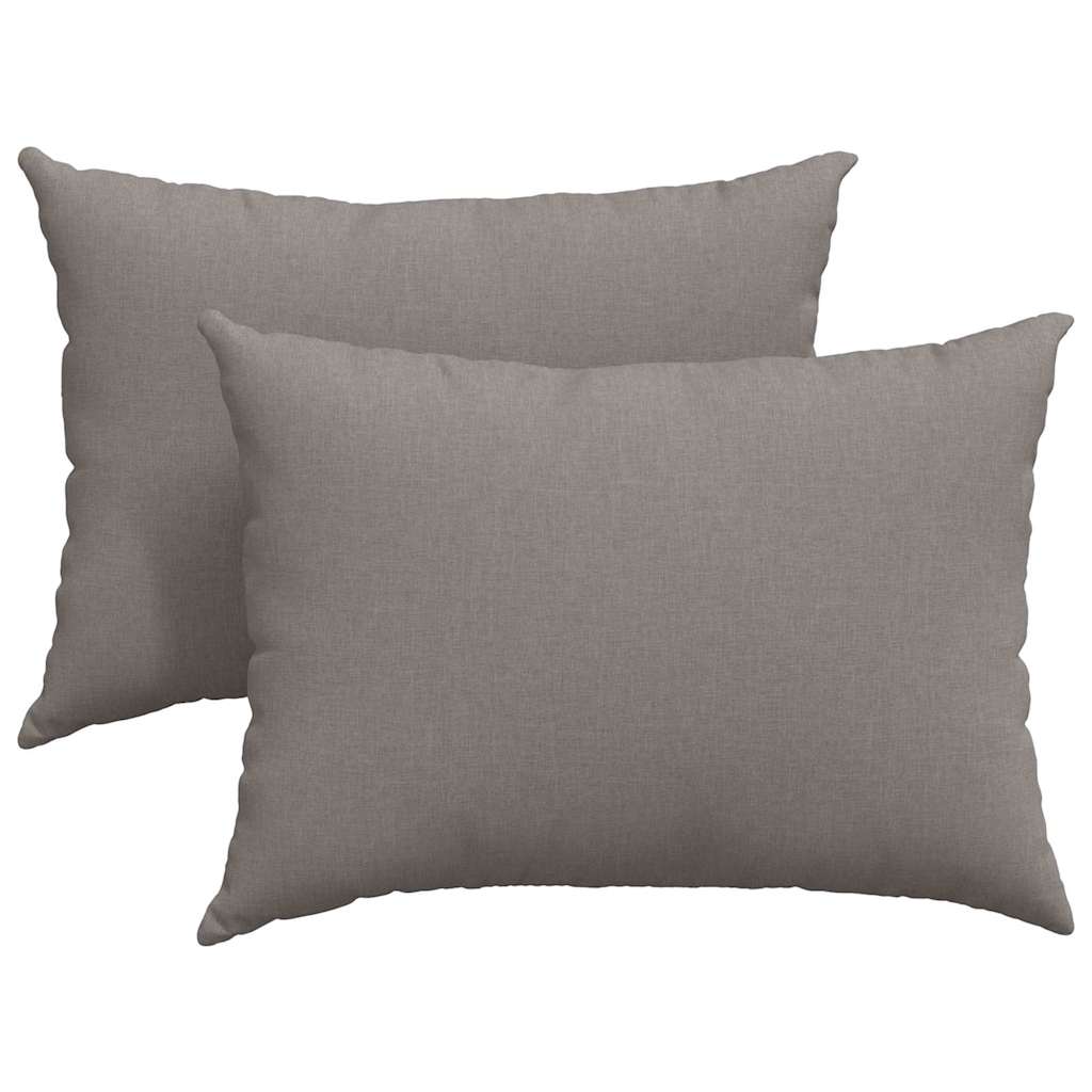 Sofakissen 2 pcs Hellgrau 50 x 30 cm Stoff