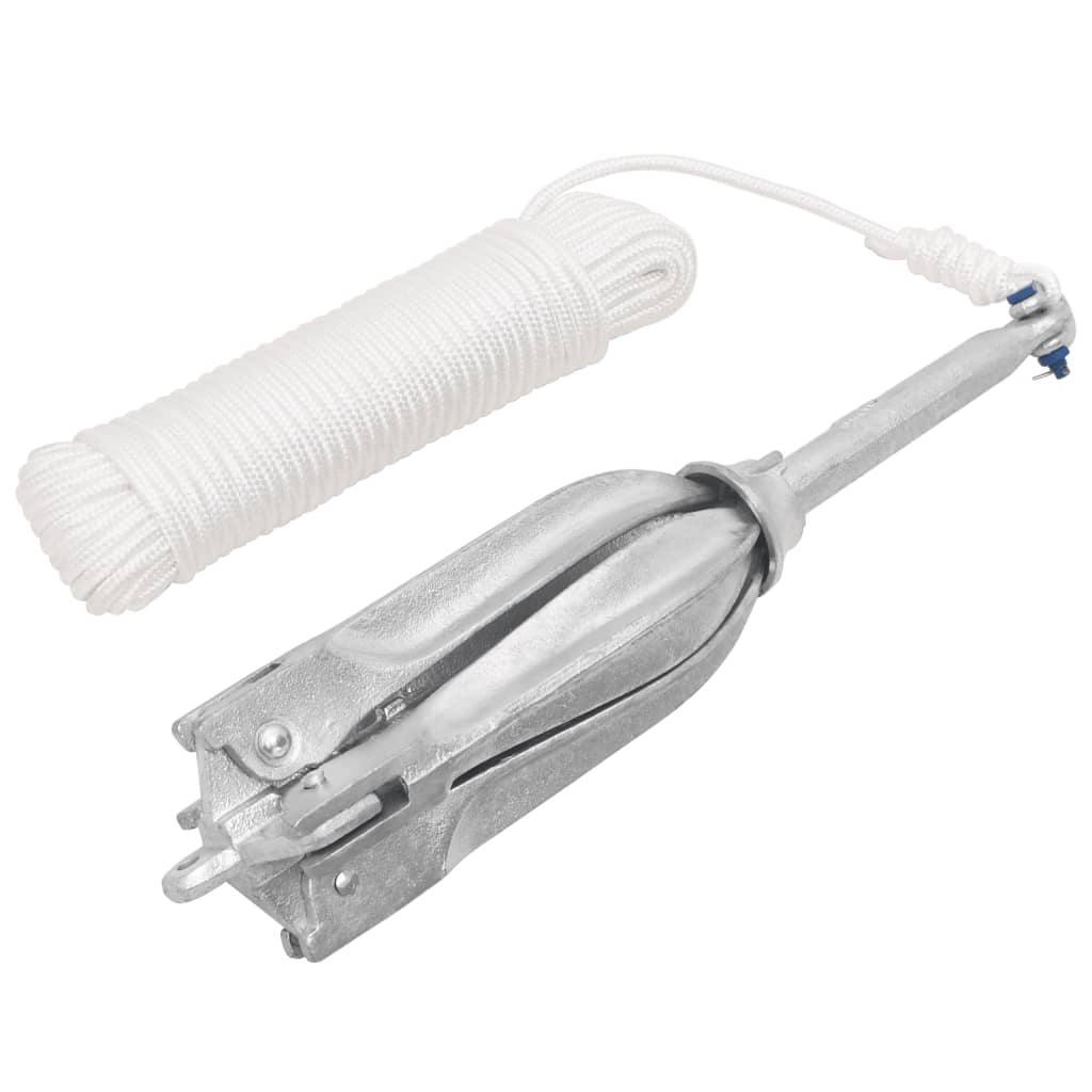 Klappanker Silber 0,7 kg Feuerverzinktes Gusseisen