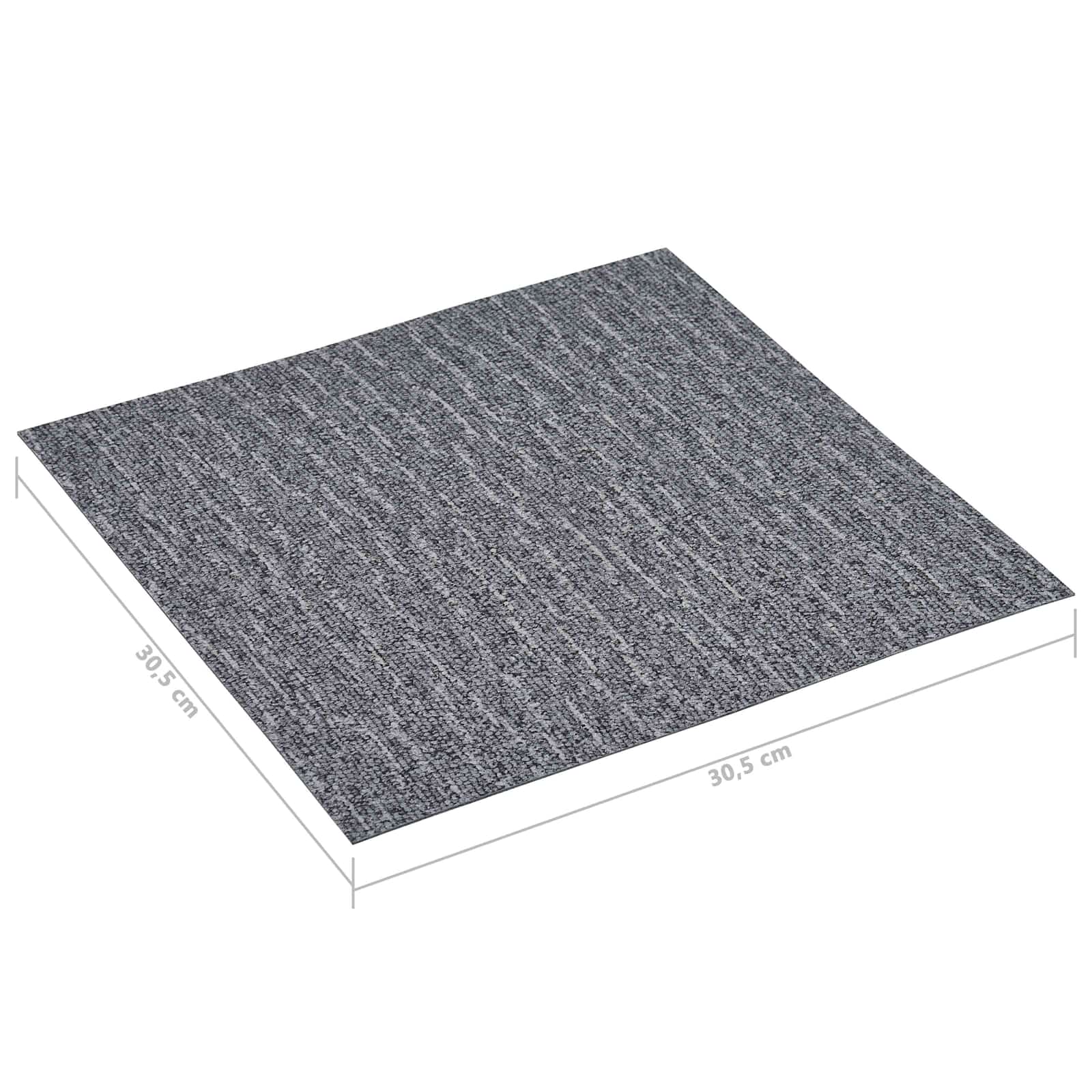 Bodenplanken 55 pcs Schwarz 5,11 m² PVC