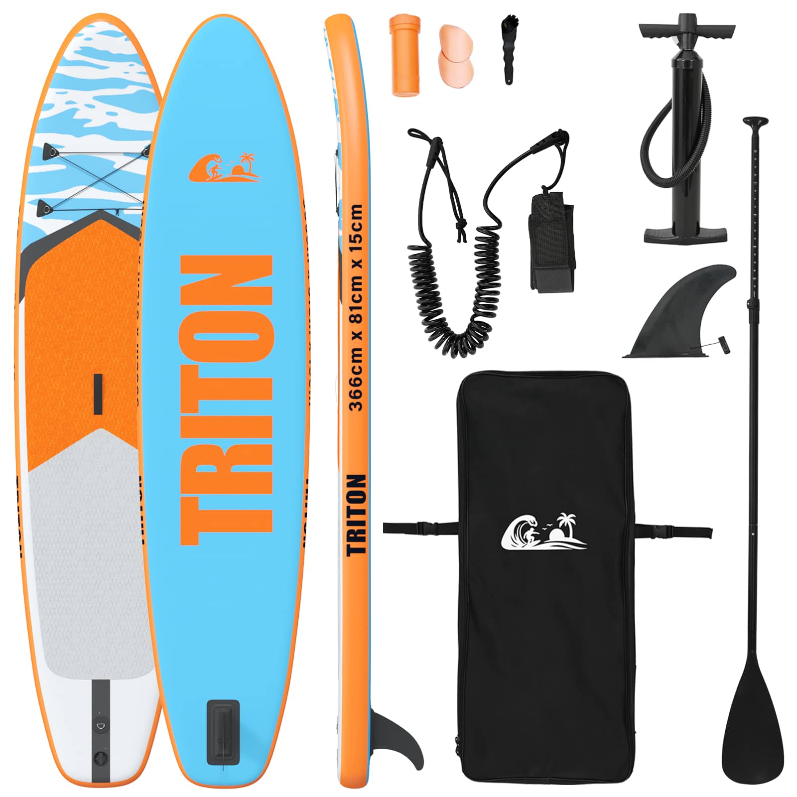 Aufblasbares Stand Up Paddle Board HYDROS 305 x 76 x 15 cm für