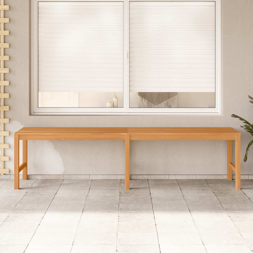 Gartenbank 114 cm Massivholz Teak
