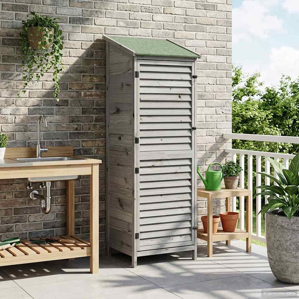 Gartenschuppen Natur 59 x 56 x 113,5 cm Massivholz aus Fichte