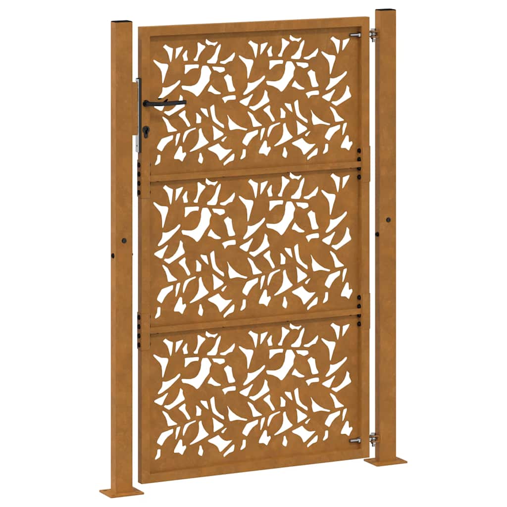 Gartentor Schwarz 100x100 cm Stahl Lichtdesign