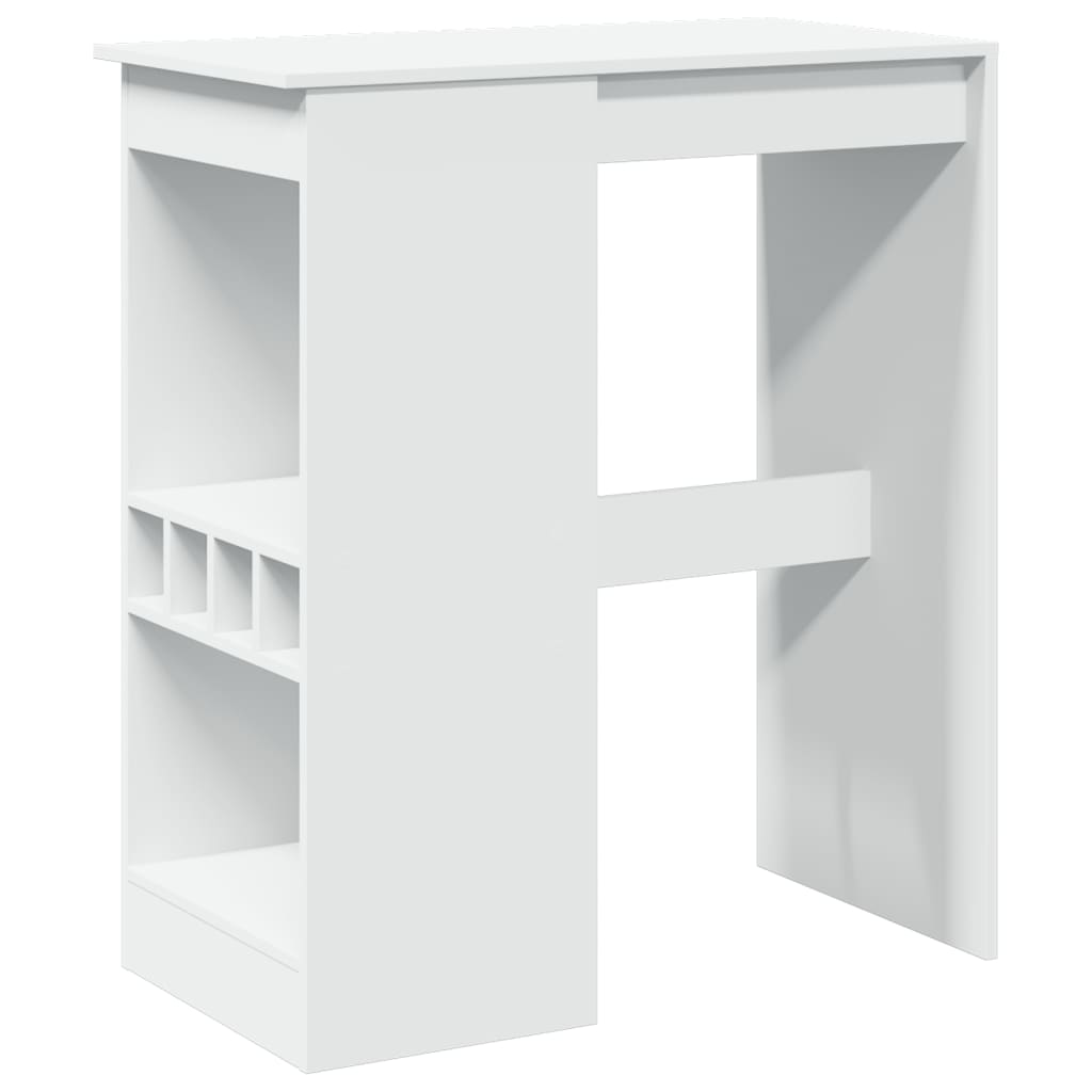 Bartisch mit Regal Schwarz Eichen-Optik 90 x 47,5 x 103,5 cm