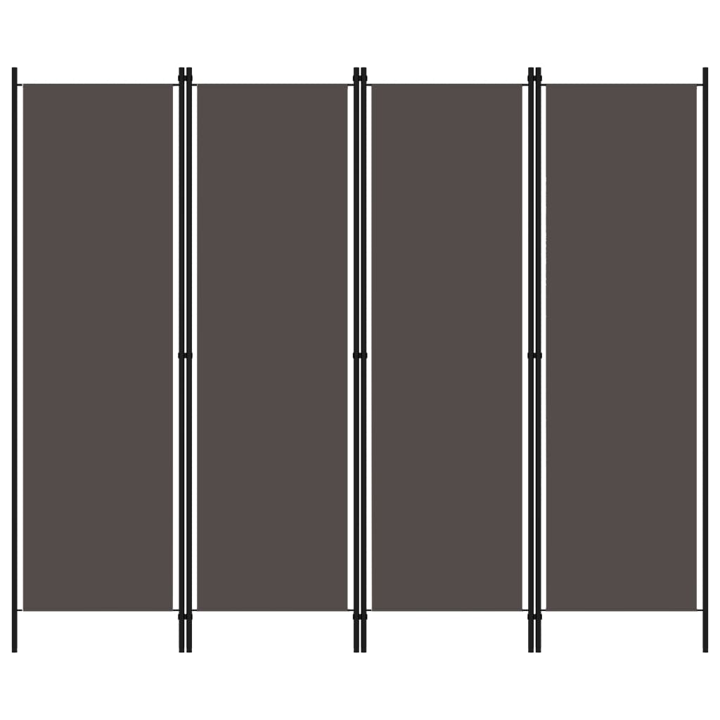 Raumteiler Beige 150 x 180 cm Stoff