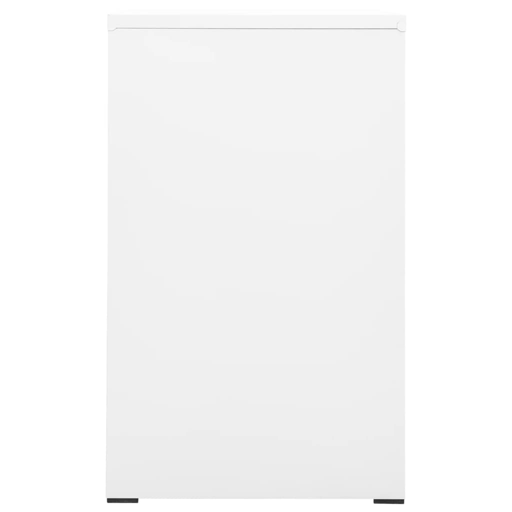 Aktenschrank Weiß 46x62x72,5 cm Stahl