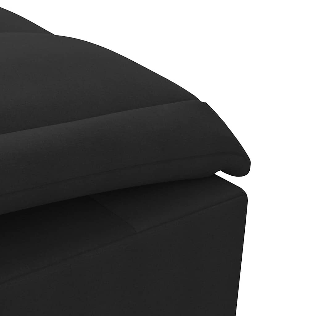 Massage-Chaiselongue mit Nackenrolle Hellgrau Stoff