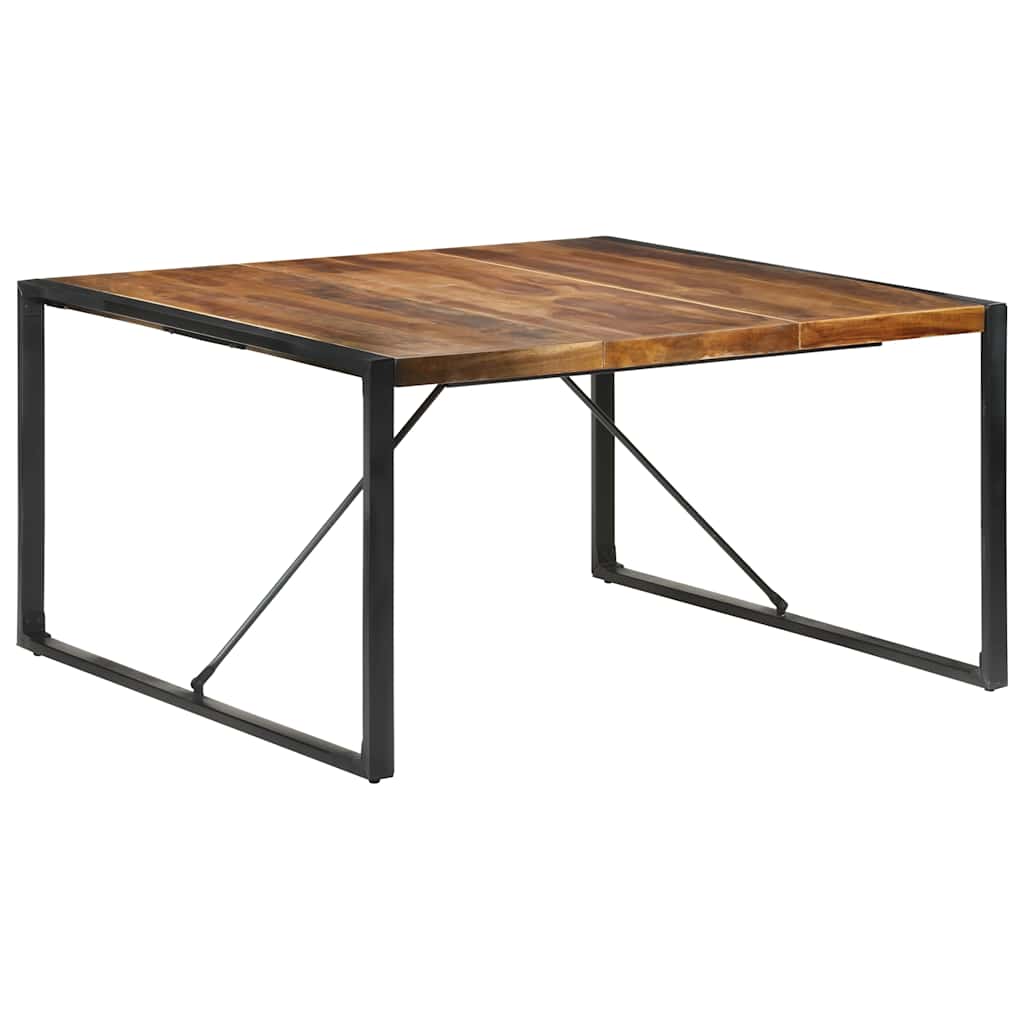 Esstisch 140x140x75 cm Raues Mangoholz