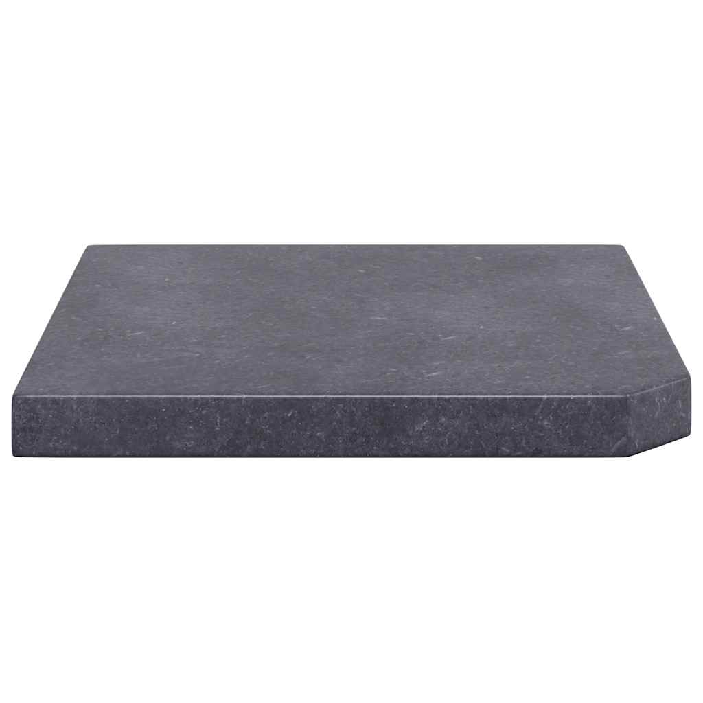 Sonnenschirm-Gewichtsplatte Granit 25 kg Quadratisch Grau