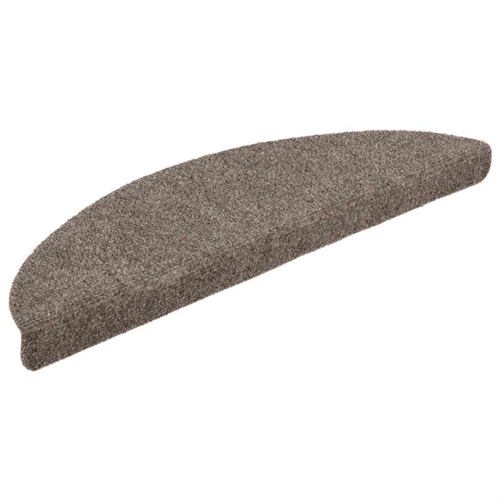 Stufenmatten Selbstklebend 15 Stk. 56x17x3 cm Hellbraun Halbrund