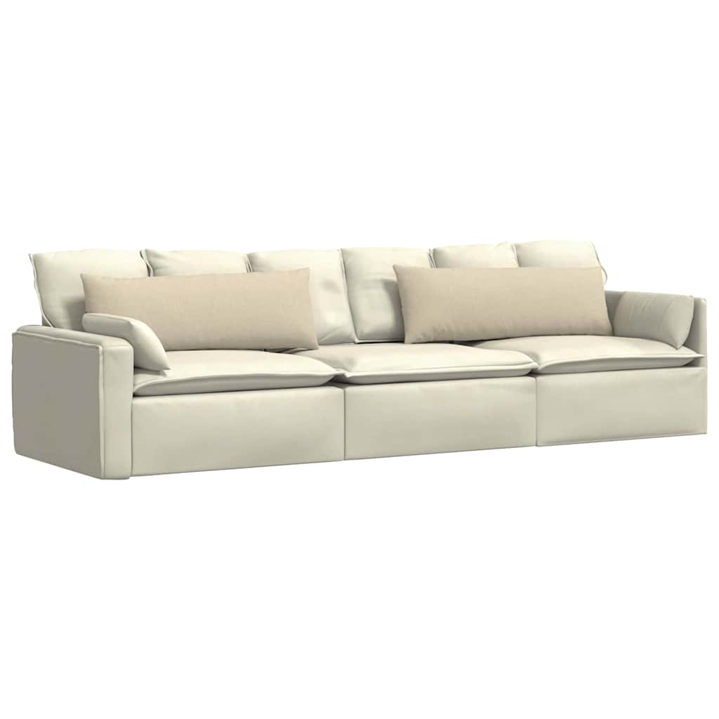 Sofakissen 2 pcs Hellgrau 50 x 30 cm Stoff