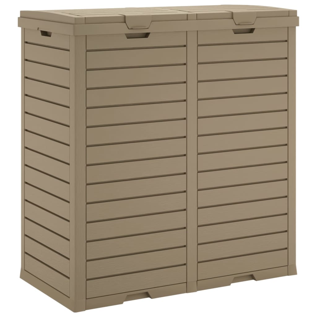 Outdoor-Mülltonne Schwarz 78x41x86 cm Polypropylen