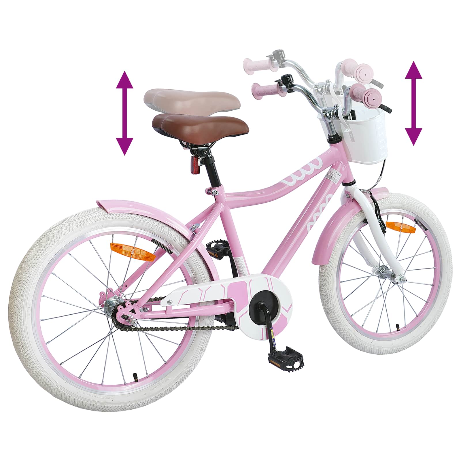 Kinderfahrrad 12 Zoll für 2-4 Jahre alt Rosa