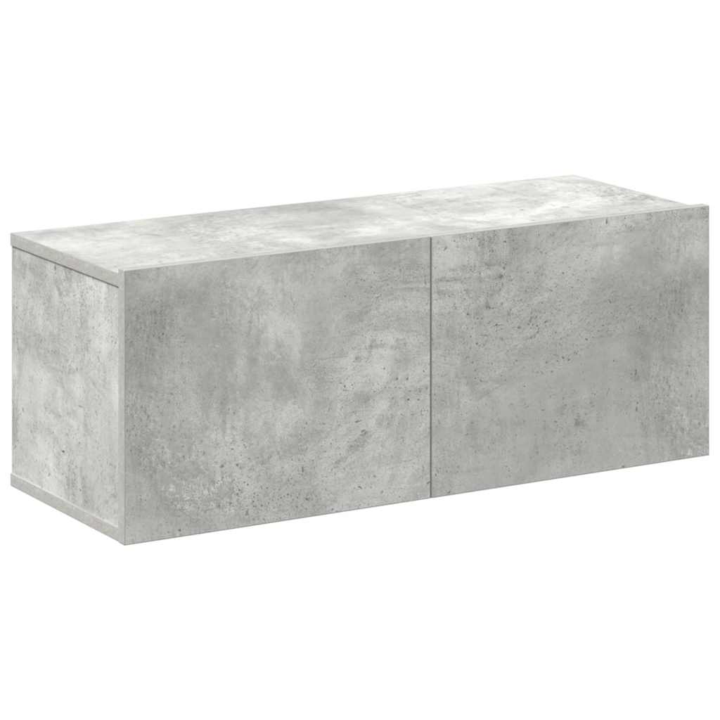 4-tlg. TV-Schrank-Set Weiß Holzwerkstoff