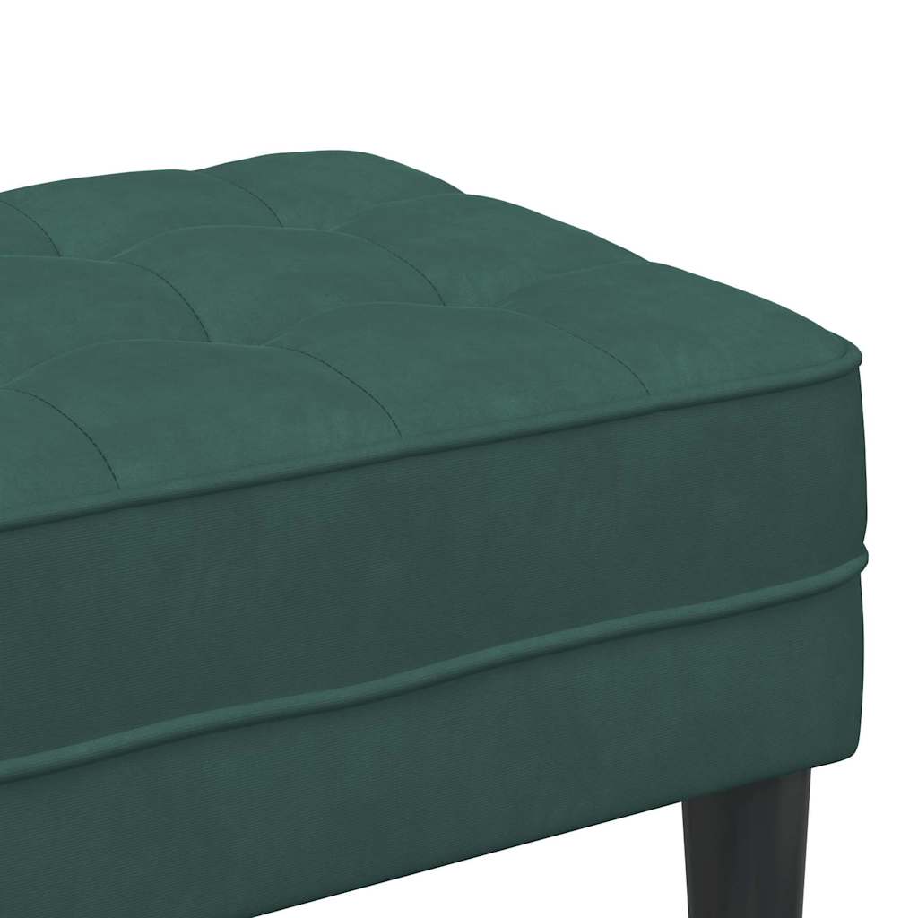 Bank mit Kissen Hellgrau 113 x 57 x 39 cm Samt