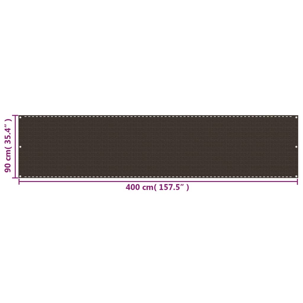 Balkon-Sichtschutz Anthrazit 75x300 cm HDPE