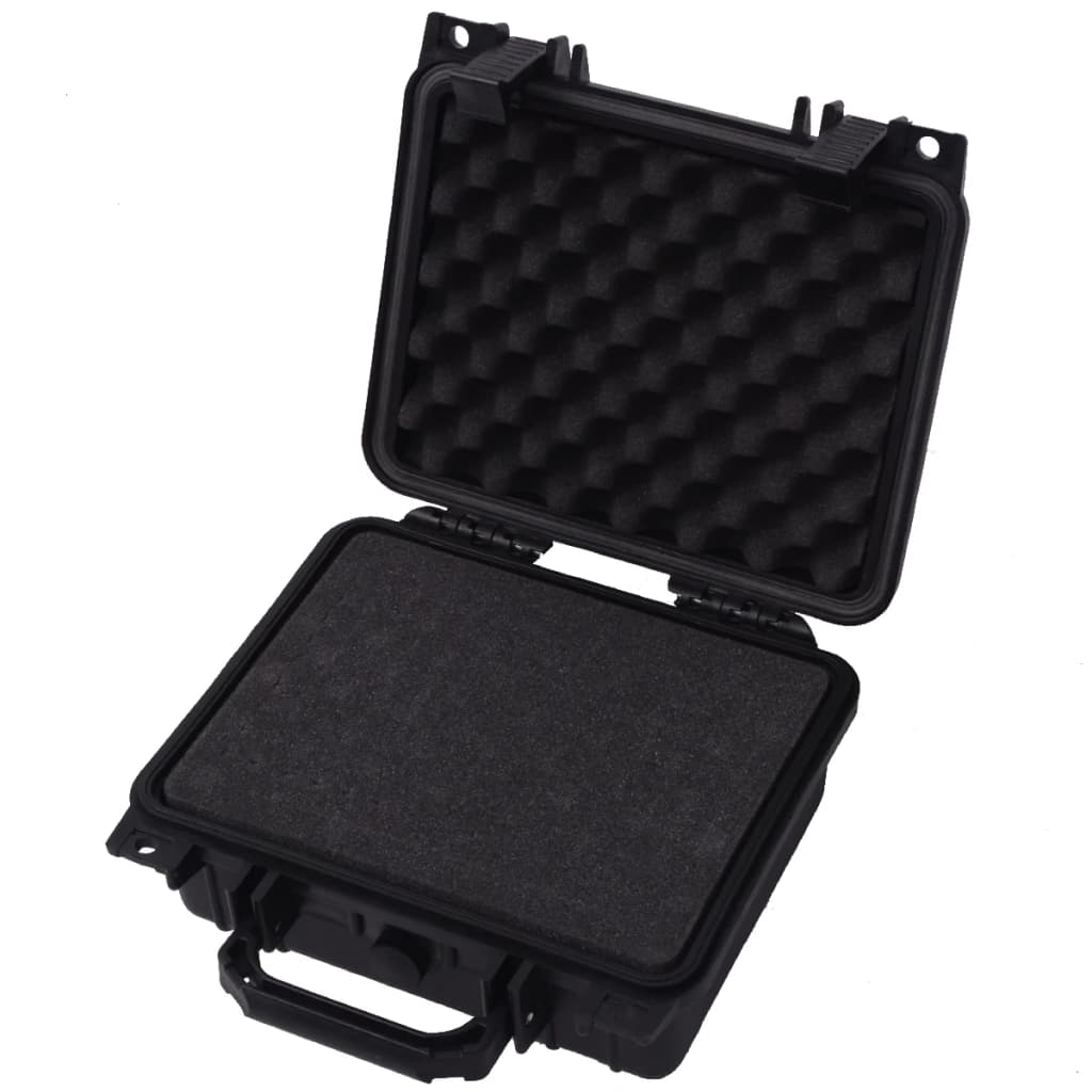 Koffer für Flugreise Tragbar Schwarz 46,5x21,5x17,5 cm PP