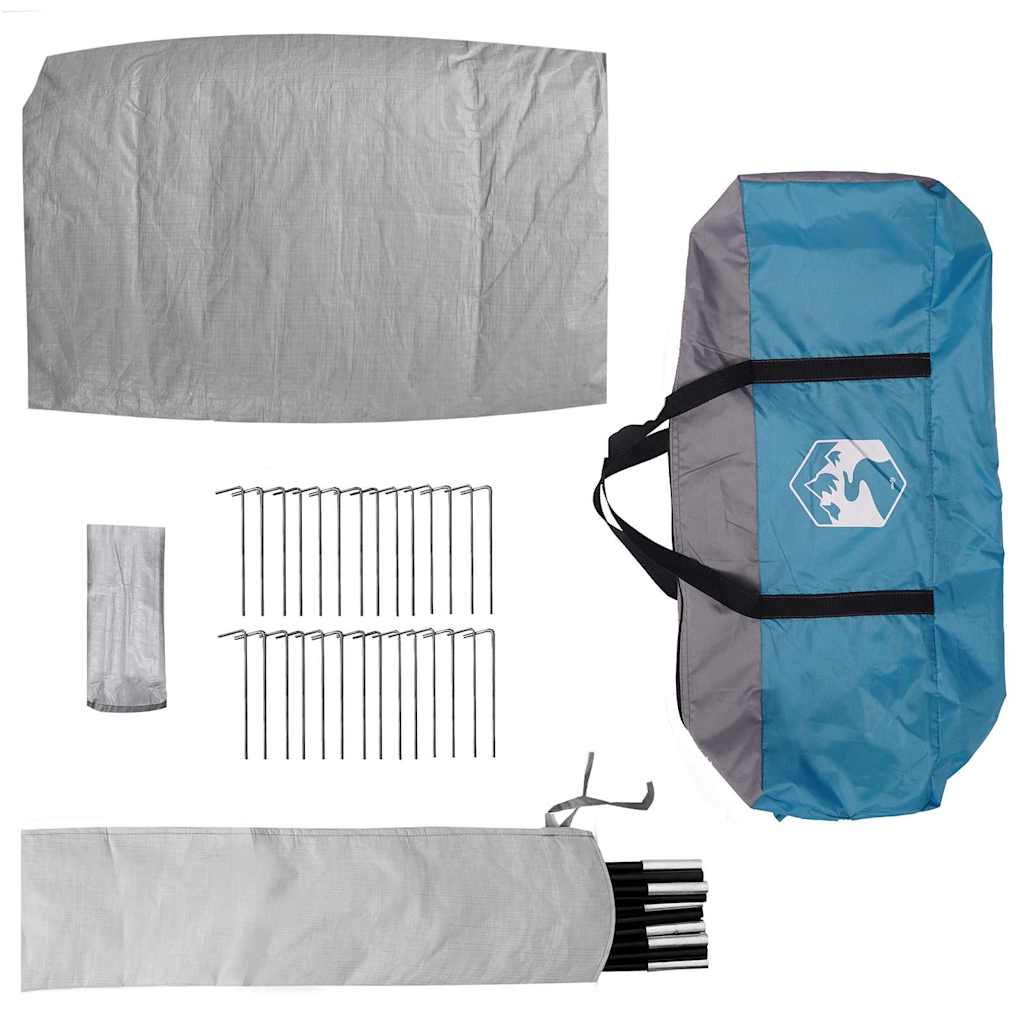 Campingzelt mit Dach mit Speicher Grün 482 x 360 x 227 cm Taft