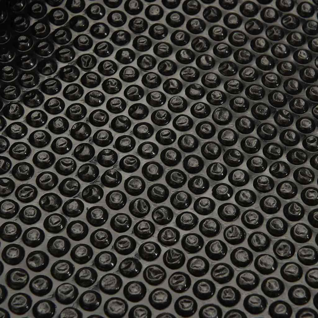 Solar Poolabdeckung 1000 x 500 cm 110 μm Quadratisch PE Schwarz