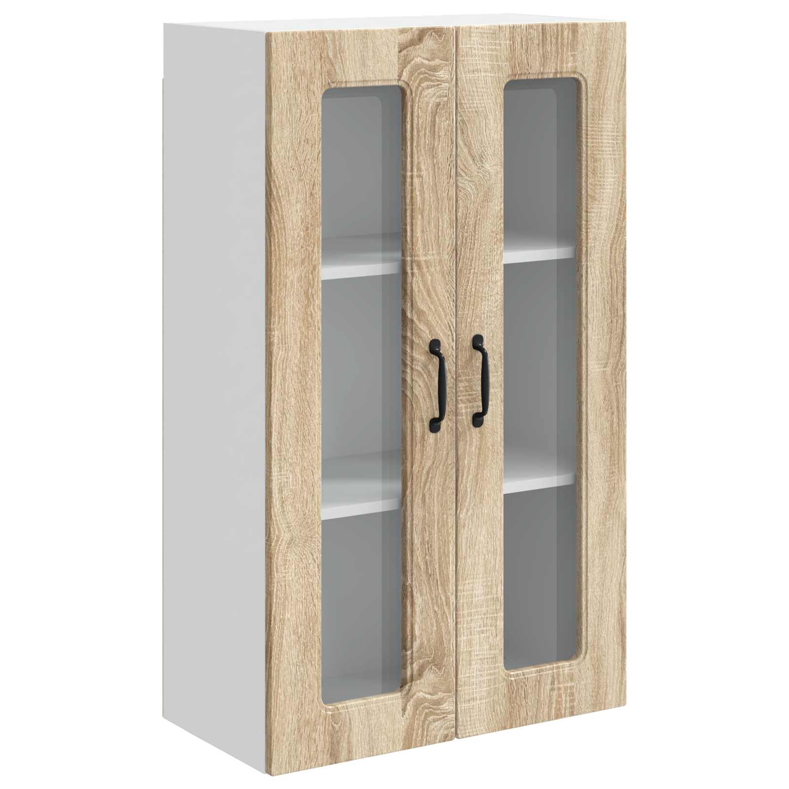 Herdumbauschränke 2 Stk. Kalmar Weiß Holzwerkstoff