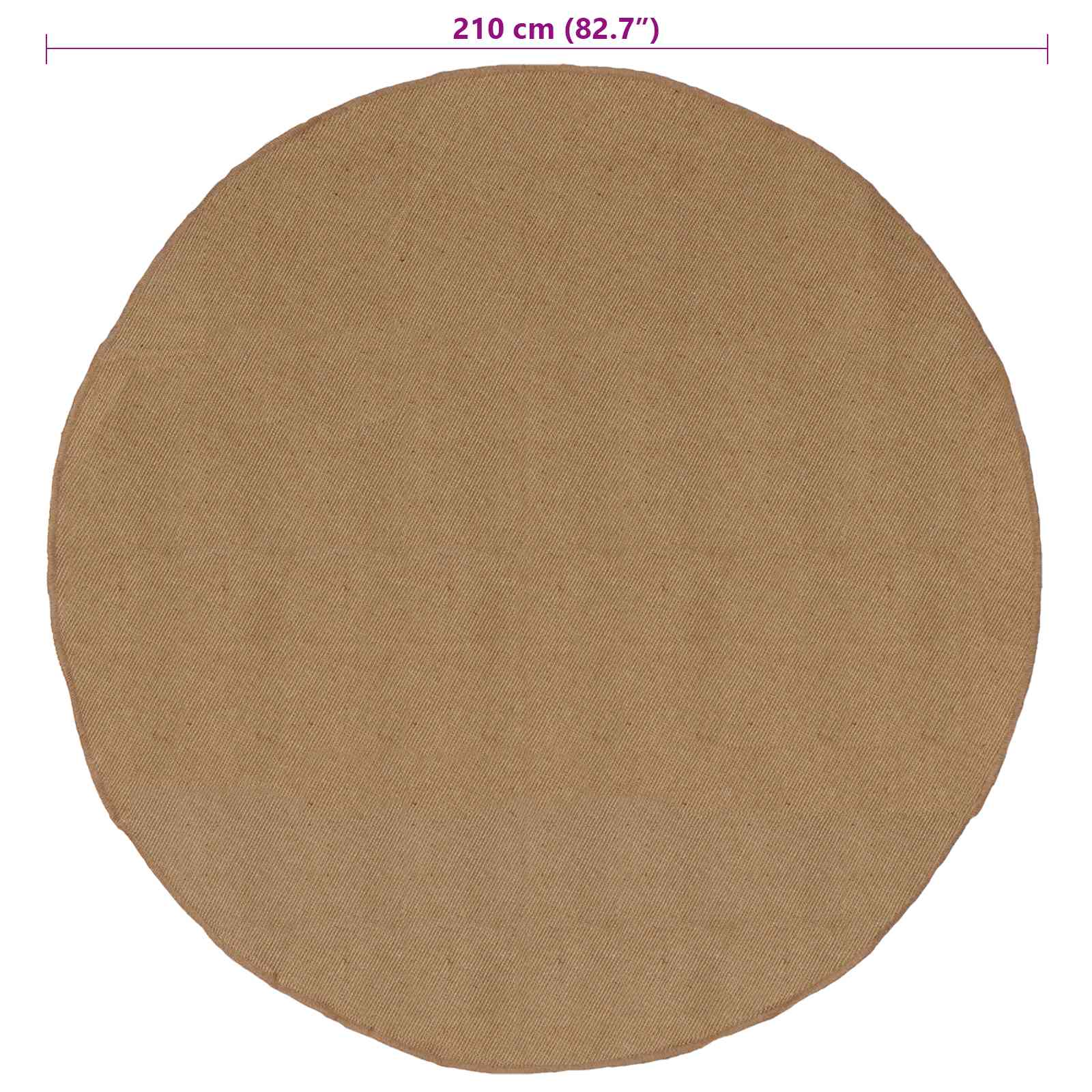 Bereichsteppiche Natur Ø 90 cm Jute