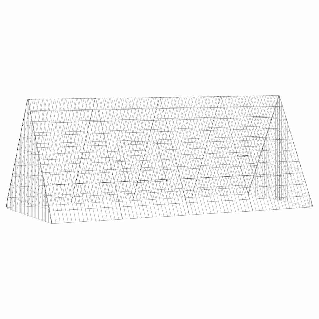Hühnerkäfig Silber 110 x 55 x 55 cm Verzinkter Stahl