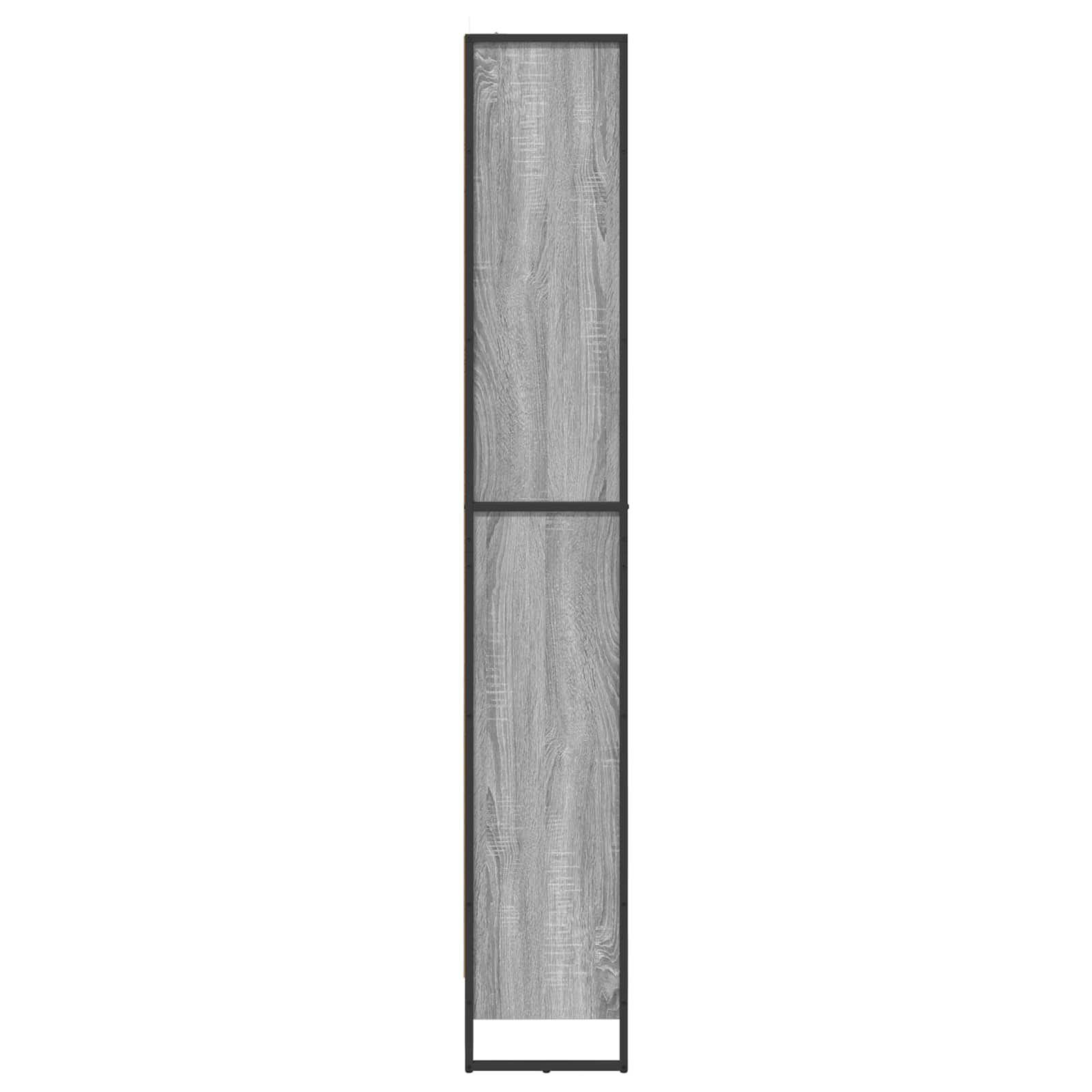 Bücherregal 2 pcs Schwarz Eichen-Optik 60 x 30 x 189,5 cm